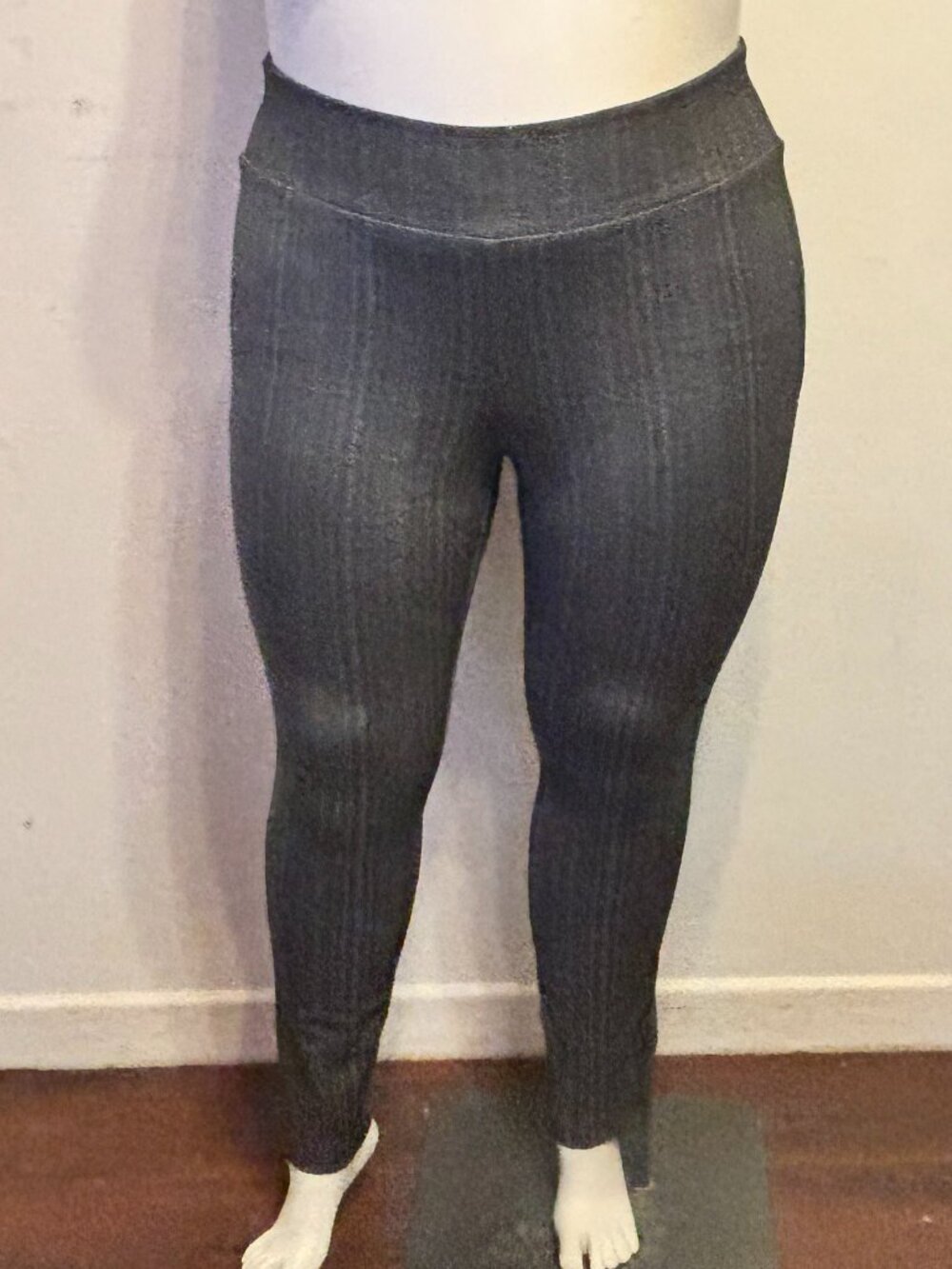 Torrid Plus Size 2X Houndstooth Plaid Full Length Legging w/ Wide Waistband NWOT